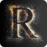 r letter wallpaper android application logo